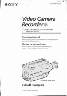 Sony CCD TR 330 E manual. Camera Instructions.